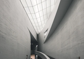 gray concrete wall inside building